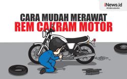 Infografis Cara Mudah Merawat Rem Cakram Motor