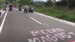 Heboh Fenomena Jalan Medan Magnet Kutalimbaru Deliserdang, Kendaraan Jalan Sendiri
