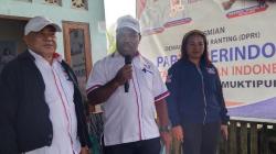 Ketua DPD Partai Perindo Mimika Maximus Tipagau Resmikan Kantor DPRt Distrik Iwaka