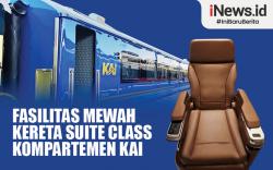 Infografis Fasilitas Mewah Kereta Suite Class Kompartemen KAI