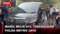 Tanpa Ada Pemiliknya, Mobil Mentan Syahrul Yasin Limpo Tinggalkan Polda Metro Jaya