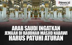 Infografis Arab Saudi Ingatkan Jemaah di Raudhah Masjid Nabawi Harus Patuhi Aturan 