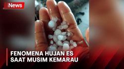 Kejutkan Warga, Fenomena Hujan Es Turun saat Musim Kemarau di Jambi