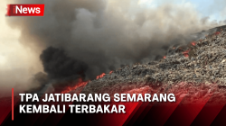 Kembali Terbakar, Begini Suasana di TPA Jatibarang Semarang