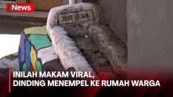 Penampakan Makam Viral di Bandung, Menempel ke Dinding Rumah Warga<