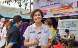 Partai Perindo Gelar Pasar Murah di Tegal Alur, Bacaleg Ci Mehong: Masyarakat Sangat Antusias