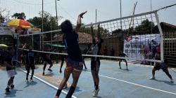 Gelar Turnamen Bola Voli di Jatisari Karawang, GMP Cari Bibit Atlet Berbakat<