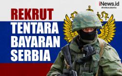 Infografis Rusia Rekrut Tentara Bayaran Serbia