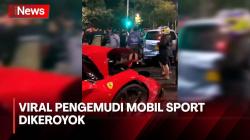 Viral! Pengemudi Mobil Sport Dikeroyok Warga setelah Tabrak Pengendara