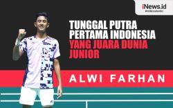 Infografis Alwi Farhan, Tunggal Putra Pertama Indonesia yang Juara Dunia Junior