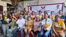 Bacaleg Partai Perindo Salurkan Bantuan ke UMKM hingga Bagikan KTA Berasuransi di Manado