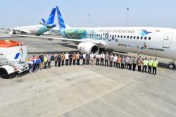 Pertamina-Garuda Sukses Uji Coba Terbang Pakai Bioavtur