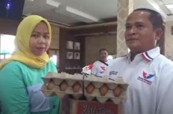 Syukuran HUT ke-9, Partai Perindo Bagi-Bagi Sembako ke Warga Padangsidimpuan