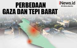 Infografis Perbedaan Gaza dan Tepi Barat