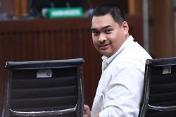 Senyum Menpora Dito Ariotedjo jadi Saksi Sidang Kasus Korupsi BTS 4G