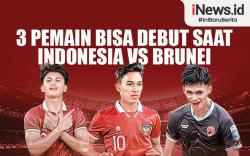 Infografis 3 Pemain Bisa Debut saat Indonesia Vs Brunei