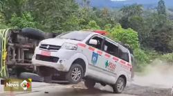 Sempat Viral Ambulans Terbang gegara Jalan Rusak di Tapsel, Begini Kondisinya Sekarang 