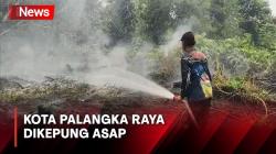 Kebakaran Hutan dan Lahan di Palangka Raya Ancam Rumah Warga<