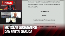 Breaking News! Gugatan Batas Usia Capres-Cawapres PSI dan Partai Garuda Ditolak Mahkamah Konstitusi