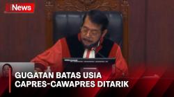 Breaking: Penarikan Kembali Gugatan Batas Usia Capres-Cawapres Dikabulkan MK