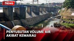 Penyusutan Volume Air di Bendungan Katulampa akibat Kemarau Panjang