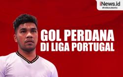 Infografis Evan Soumilena Cetak Gol Debut di Liga Portugal