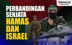 Infografis Perbandingan Senjata Hamas dan Israel