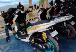 Mejeng dengan Keindahan Danau Toba, Deretan Motor Modifikasi Ramaikan Maxi Yamaha Day 2023