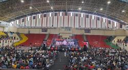 Ribuan Warga Rapatkan Barisan di Semarang Dukung Gibran Jadi Cawapres<