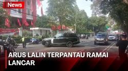 Pagi Ini, Arus Lalin Jalan Diponegoro Ramai Lancar Jelang Pengumuman Bacawapres Ganjar