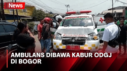 Ngamuk dan Akan Dievakuasi, Ambulans Malah Dibawa Kabur ODGJ di Bogor