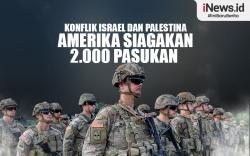Infografis Konflik Israel dan Palestina, Amerika Siagakan 2.000 Pasukan ke Timur Tengah 