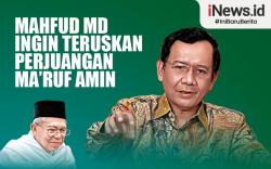 Infografis Mahfud MD Ingin Teruskan Perjuangan Ma’ruf Amin