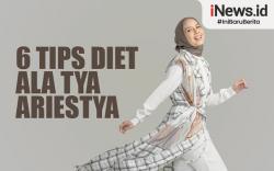 Infografis 6 Tips Diet ala Tya Ariestya