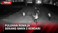 Detik-Detik Puluhan Remaja Serang SMKN 2 Kendari, Sejumlah Ruangan Rusak