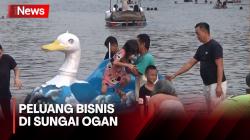 Sungai Ogan Ramai Pengunjung, Warga Panen Cuan