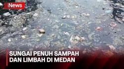 Air Sungai Menghitam Penuh Sampah dan Limbah, Nelayan Kesulitan Cari Ikan di Medan
