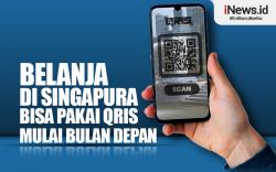 Infografis Belanja di Singapura Bisa Pakai QRIS Mulai Bulan Depan
