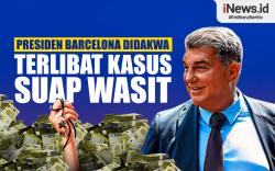 Infografis Presiden Barcelona Joan Laporta Terlibat Kasus Suap Wasit