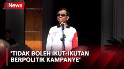 Pesan Mahfud MD ke Pegawai Kemenko Polhukam: Tidak Boleh Ikut-ikutan Berpolitik Kampanye