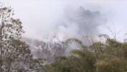 TPA Tlekung Kota Batu Terbakar, 6 Jam Kobaran Api Belum Bisa Dipadamkan <