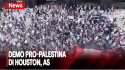 Ratusan Warga di Houston, Demo Mendukung Palestina