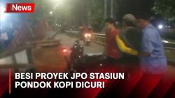 Nekat Curi Besi Proyek Pembangunan JPO, 3 Pria di Jaktim Ditangkap