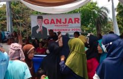 Sambut Pilpres dengan Kegembiraan, Ganjarist Bandarlampung Gelar Makan Murah Bareng Warga<