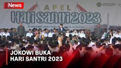 Presiden Jokowi Buka Hari Santri di Surabaya, Turut Dihadiri Prabowo-Puan Maharani