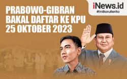 Infografis Prabowo-Gibran Bakal Daftar ke KPU 25 Oktober 2023