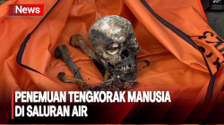 Petugas SDA di Duren Sawit Kaget Temukan Tengkorak Manusia di Saluran Air  