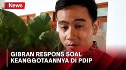 Soal Keanggotaannya di PDI Perjuangan, Ini Jawaban Gibran