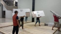 Pemilu 2024, Kotak Suara Tiba di KPU Bangka Barat<
