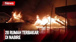 28 Rumah Hangus Terbakar di Nabire Papua, Penyebab Masih Misterius